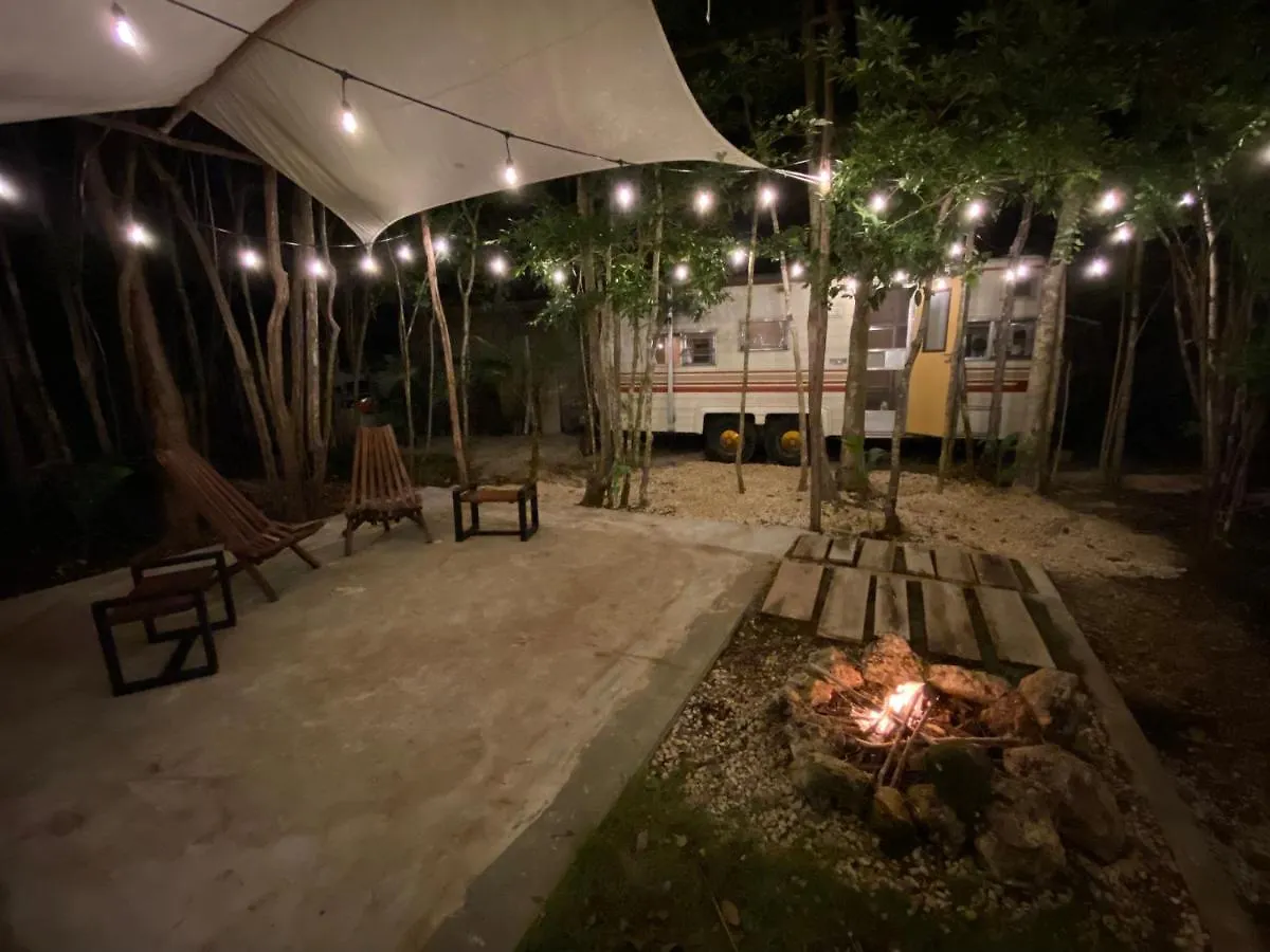 Campsite Makex-Camper Hotel Tulum Mexico